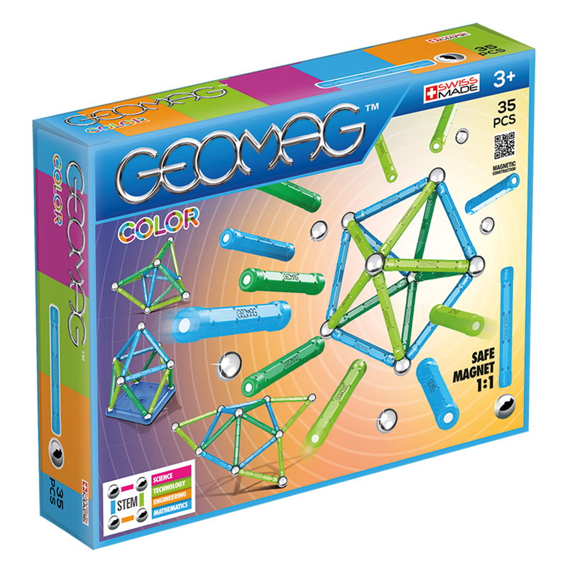 Geomag Konstruktionsleksak Magnetiska Delar, 35 st